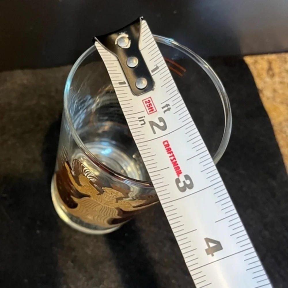 Vintage Libra Zodiac Gold Glass Tumbler